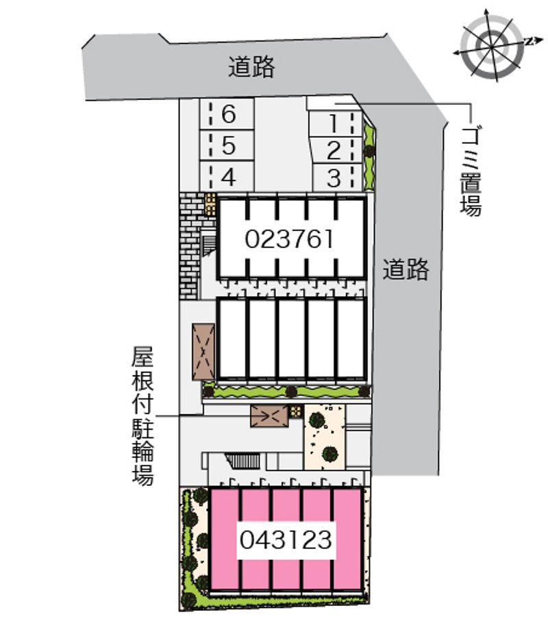 レオパレス清香 配置図