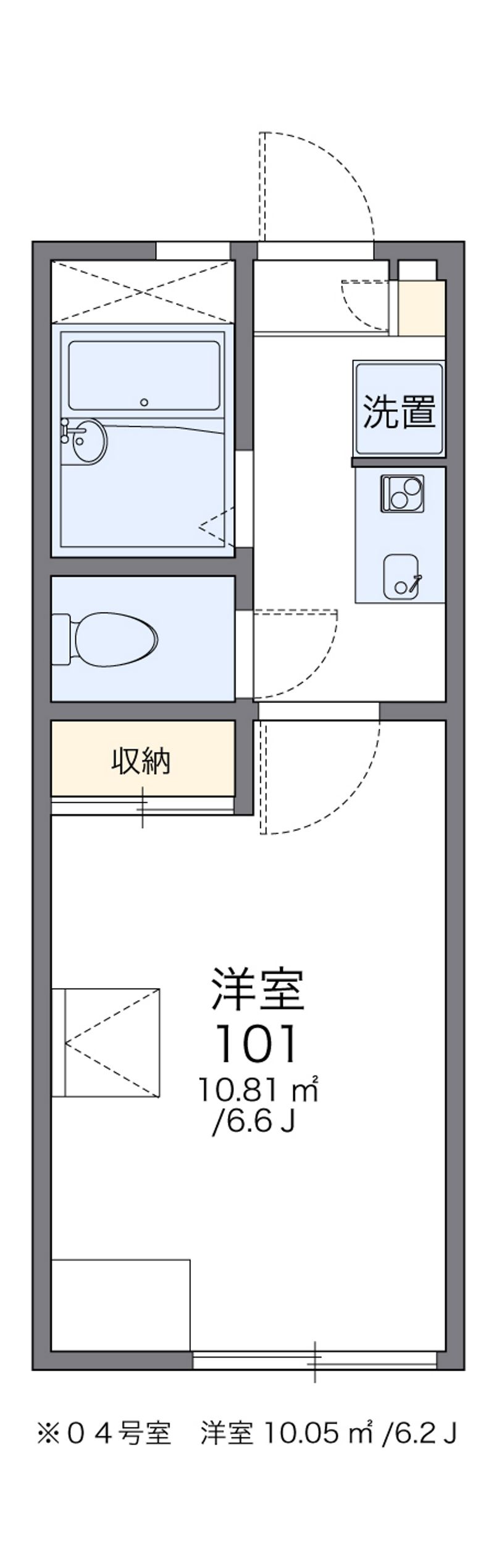レオパレスエバラ 間取図