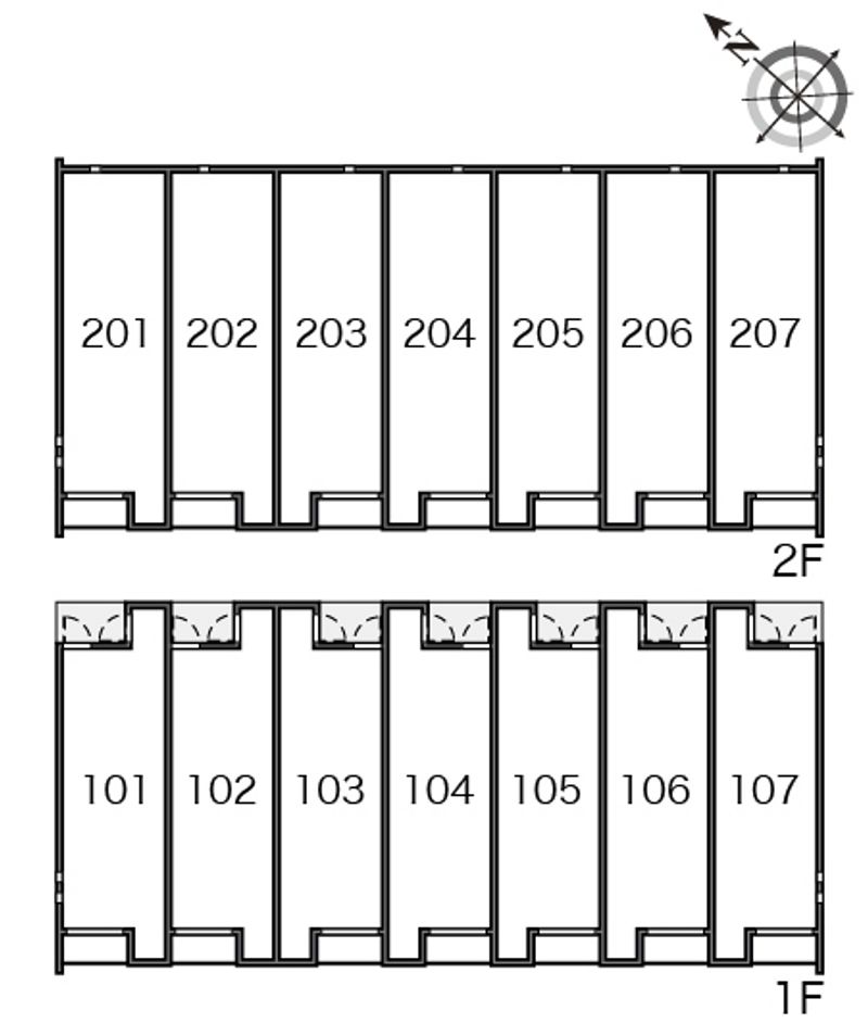 クレイノラ　グラシューズ　Ｍ 間取配置図