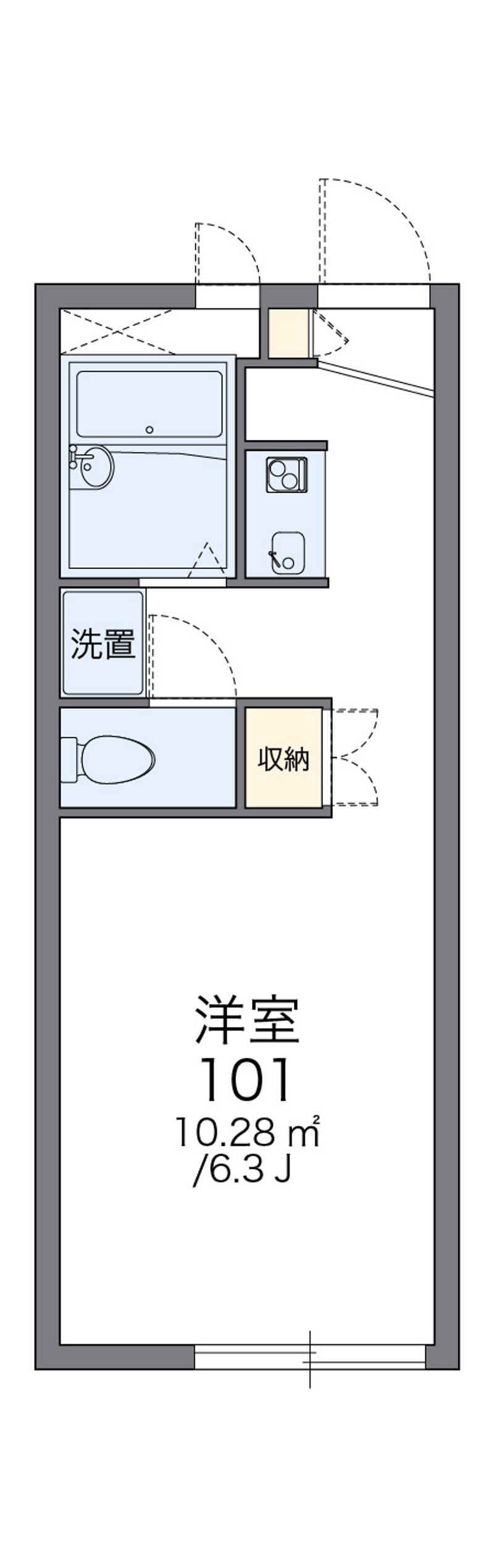 レオパレス菖蒲園 間取図