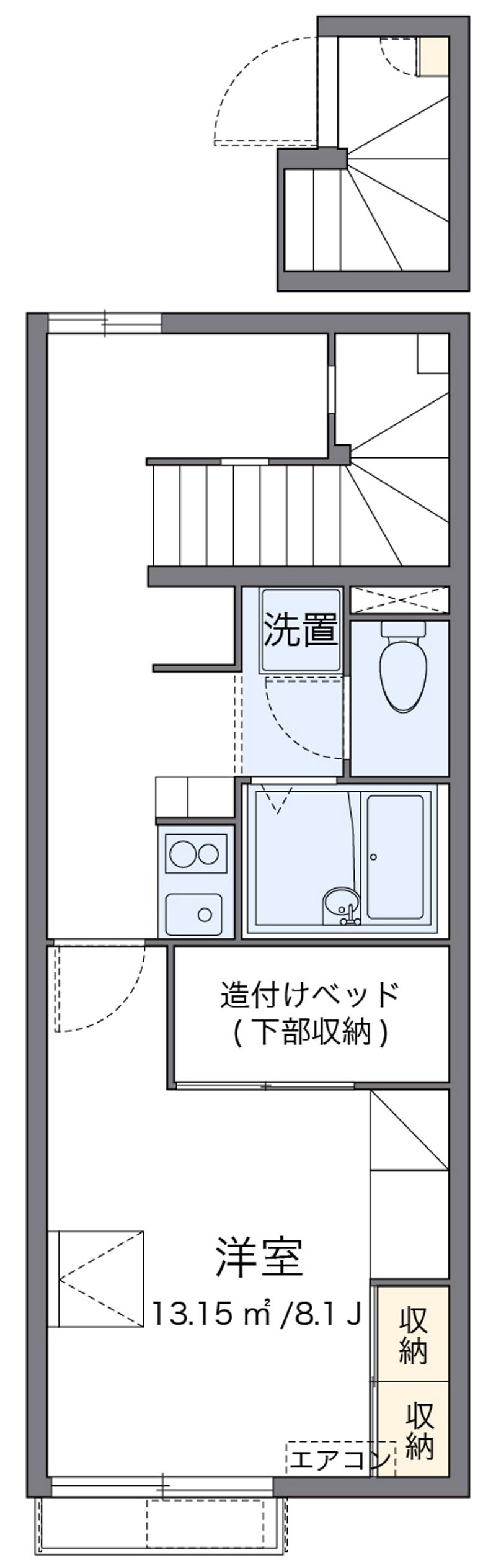 レオパレスメゾンリッツ 間取図