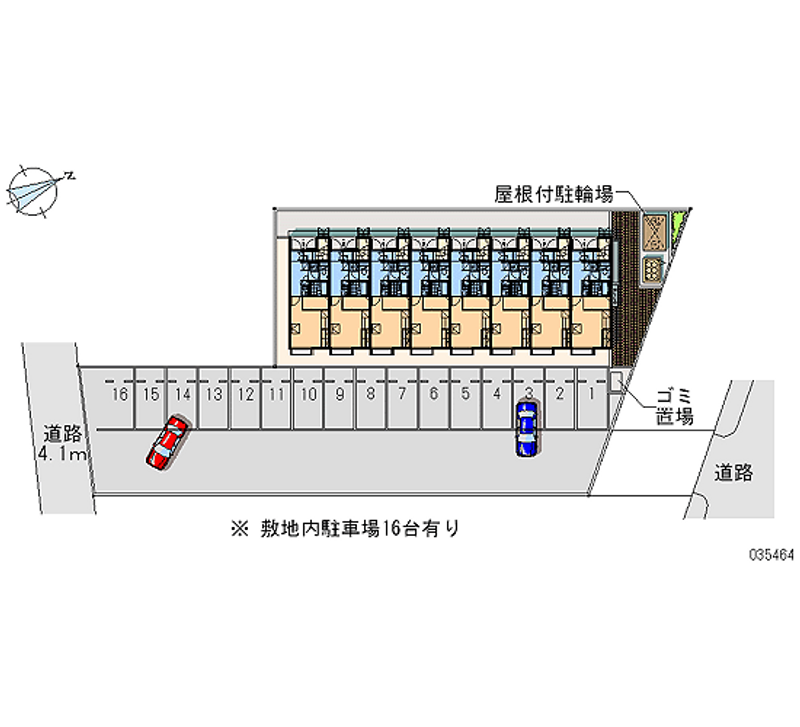 35464 Monthly parking lot