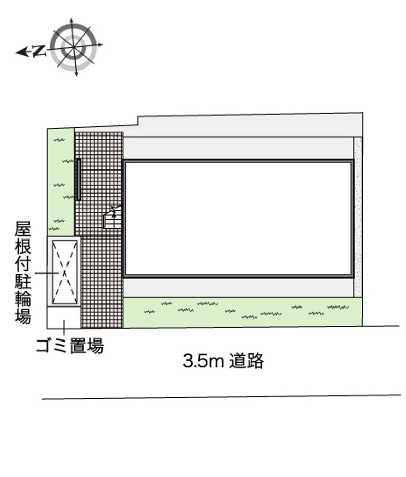 レオパレスＯａｋｃｏｕｒｔ長橋 配置図