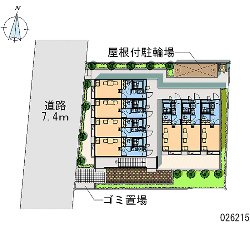 レオパレスＷｉｎｇ 区画図