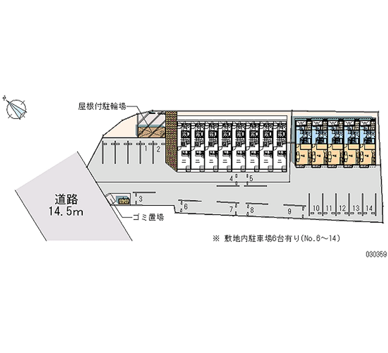 レオパレスチェリー　ブロッサム 月極駐車場