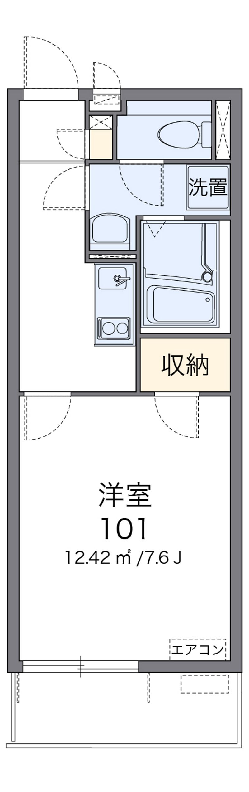 クレイノＳＡＳＡＬＡ 間取図