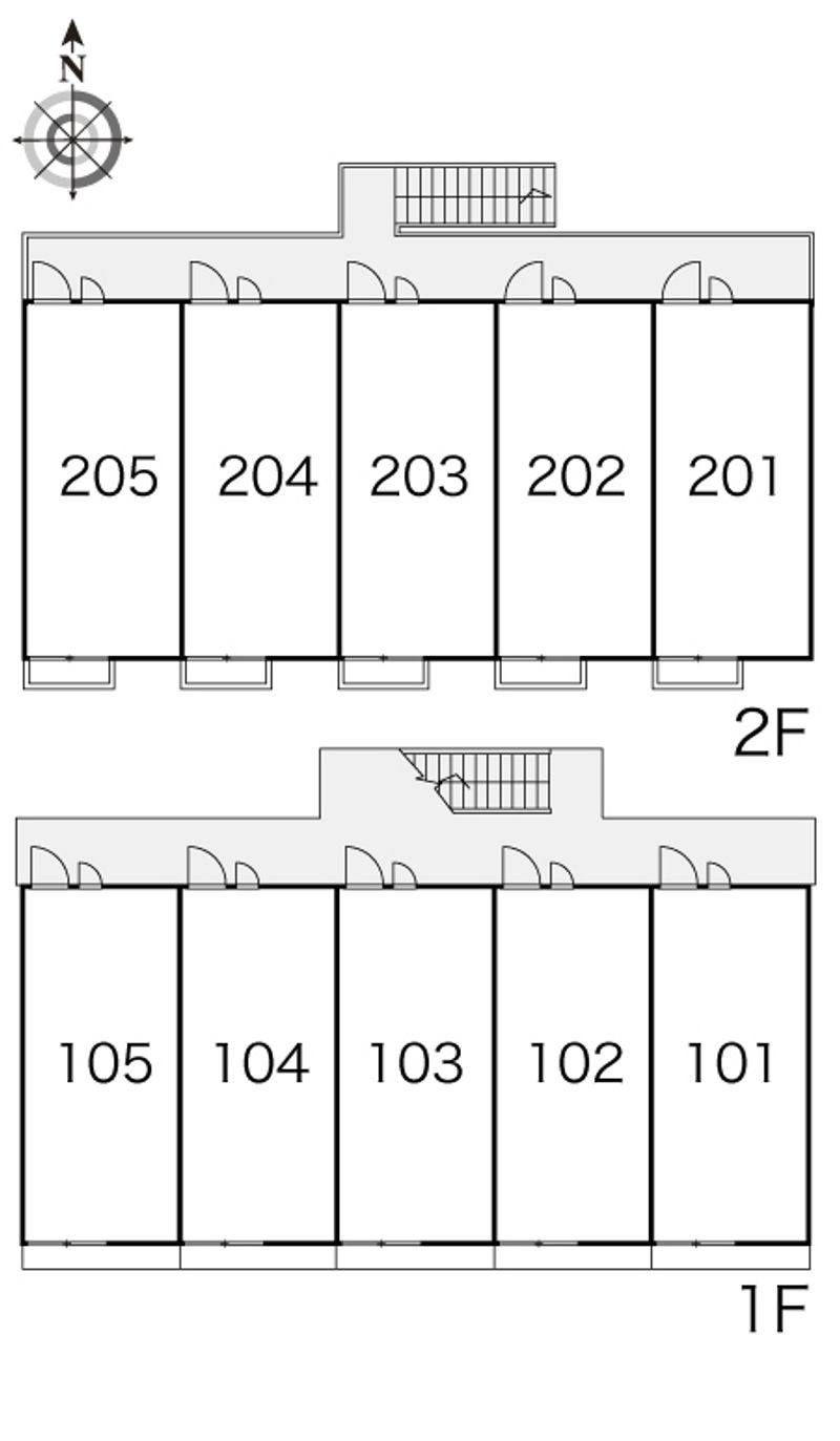 レオパレスインフォレスタⅡ 間取配置図