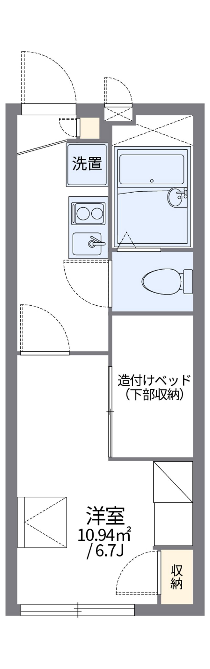 レオパレスＵＲＩＷＡＲＩ 間取図