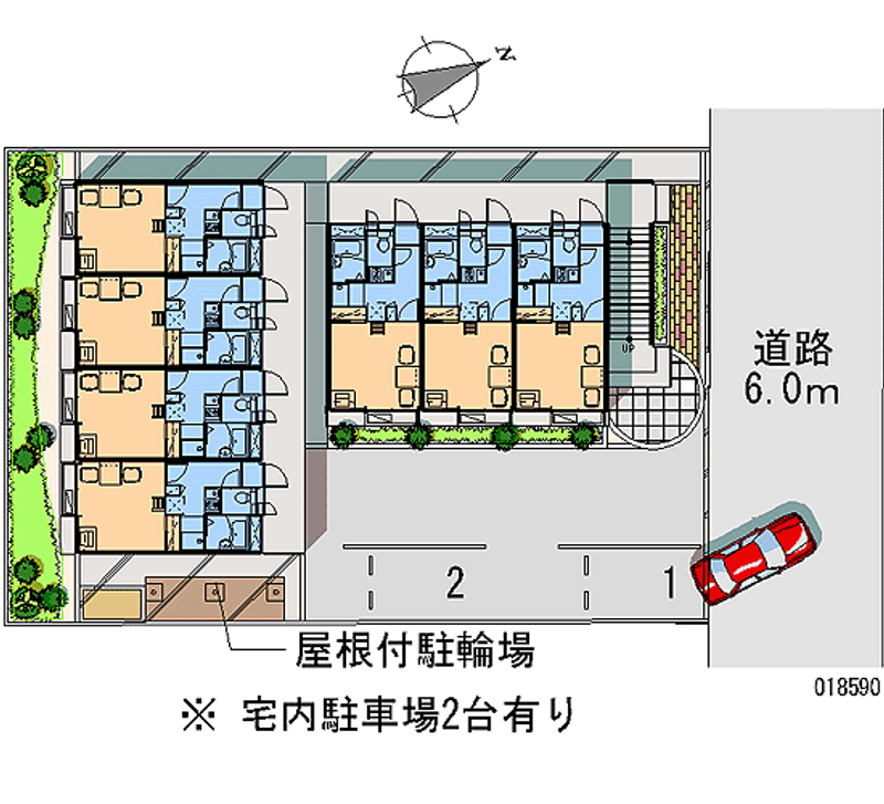 レオパレスＡ 区画図