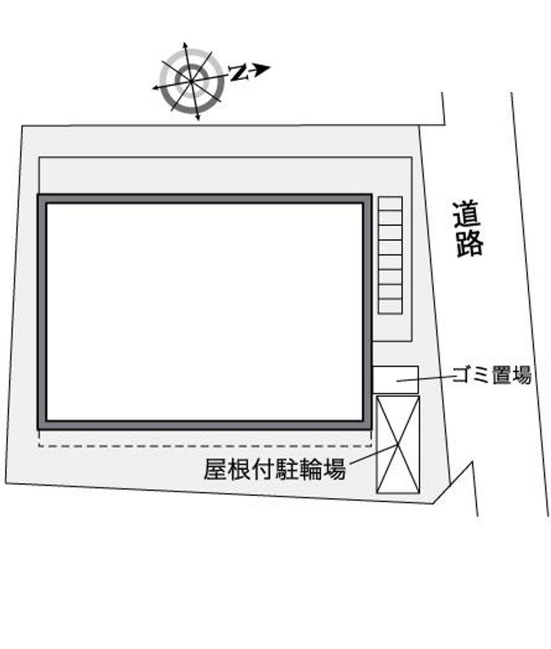 レオパレスＭＩＬＫ 配置図