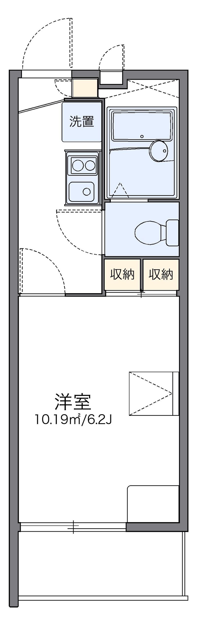 レオパレス匠 間取図