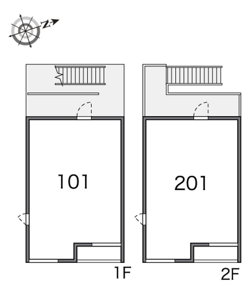 レオネクストエストⅡ 間取り配置図