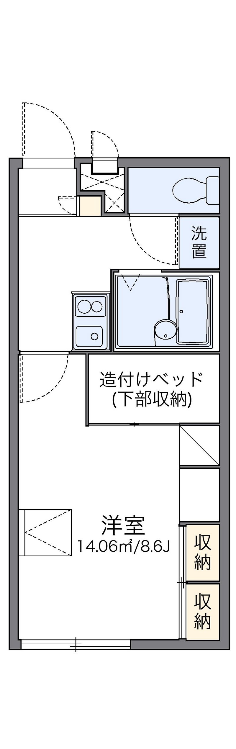 レオパレスＨｉｇａｓｉｙａｍａ 間取図