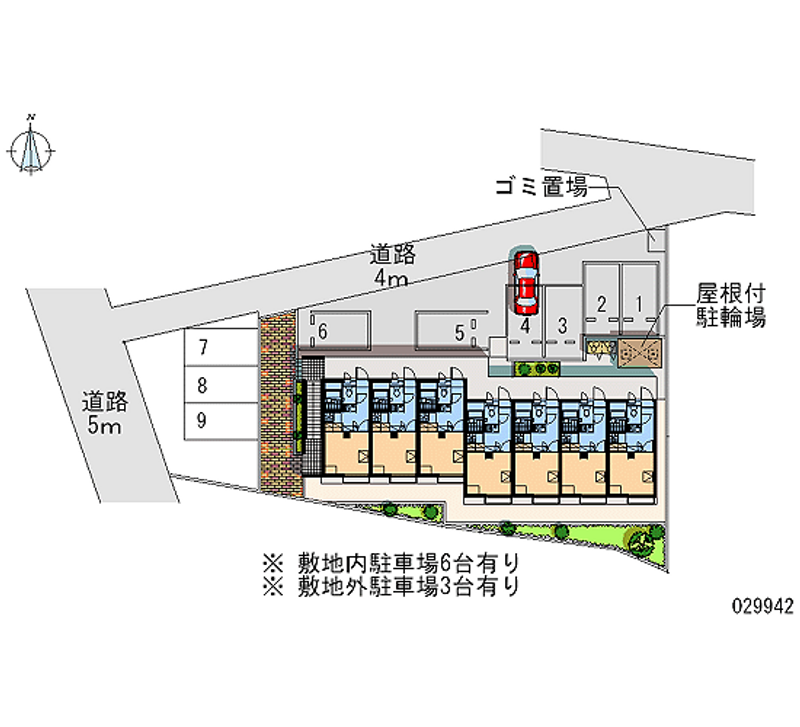 レオパレスバンビーナ 月極駐車場