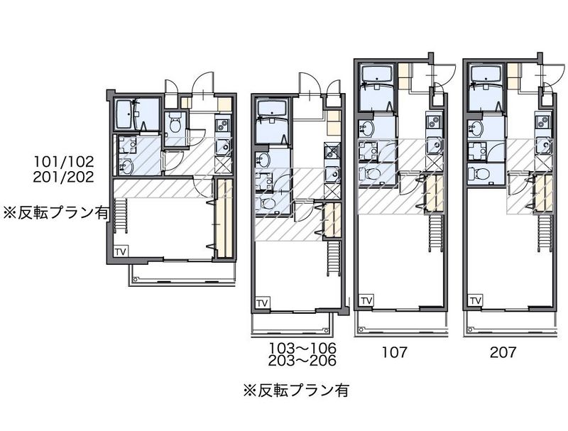 レオパレス柴原ＬＡ１ 間取図