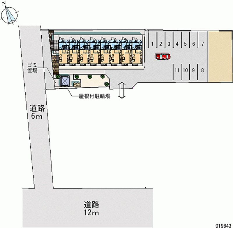 レオパレスすみのえ 月極駐車場