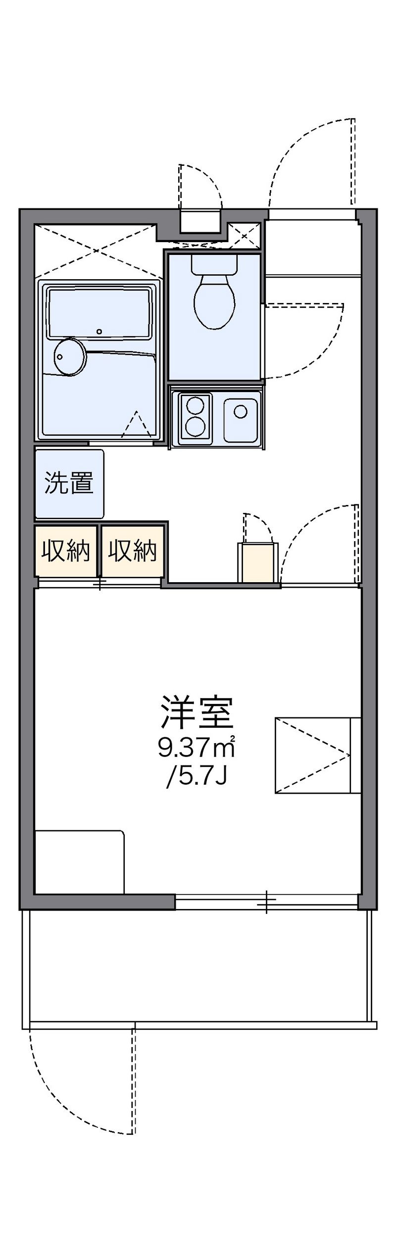 レオパレスエル　カルチェ 間取図