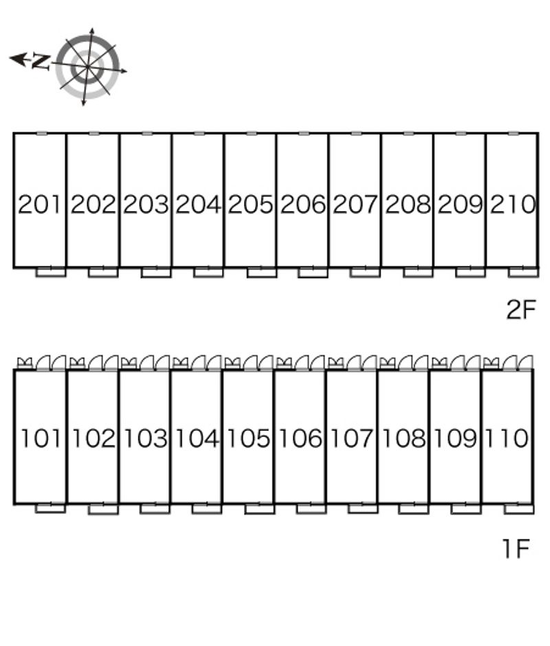 レオパレスセドナ 間取配置図