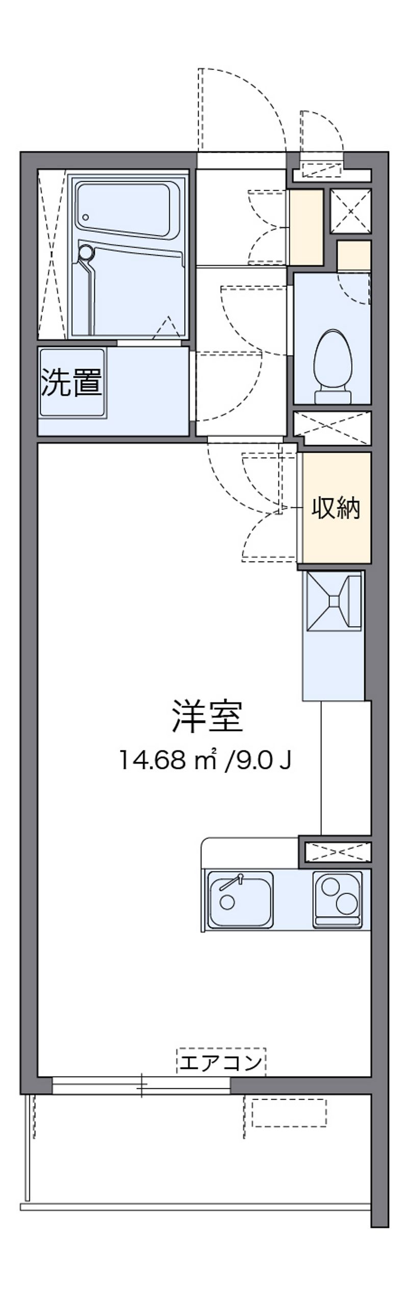 ミランダ浪華Ⅴ 間取図
