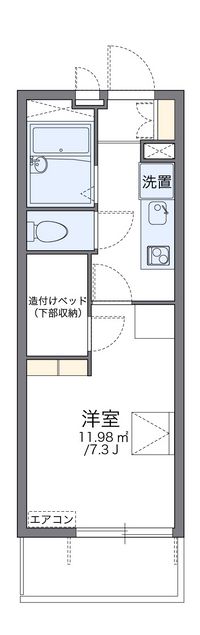 レオパレスミワ 間取り図