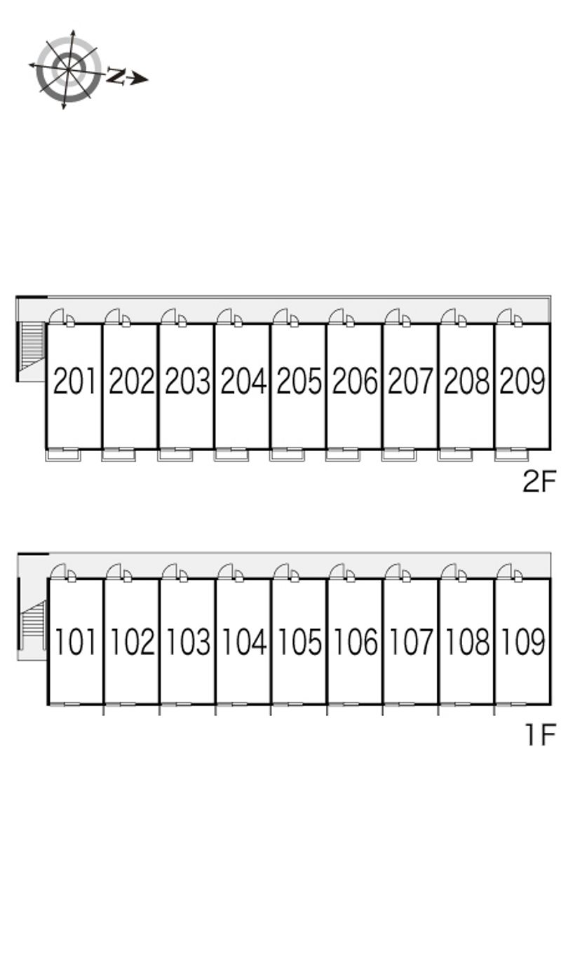 レオパレスプレミール鳴門 間取り配置図