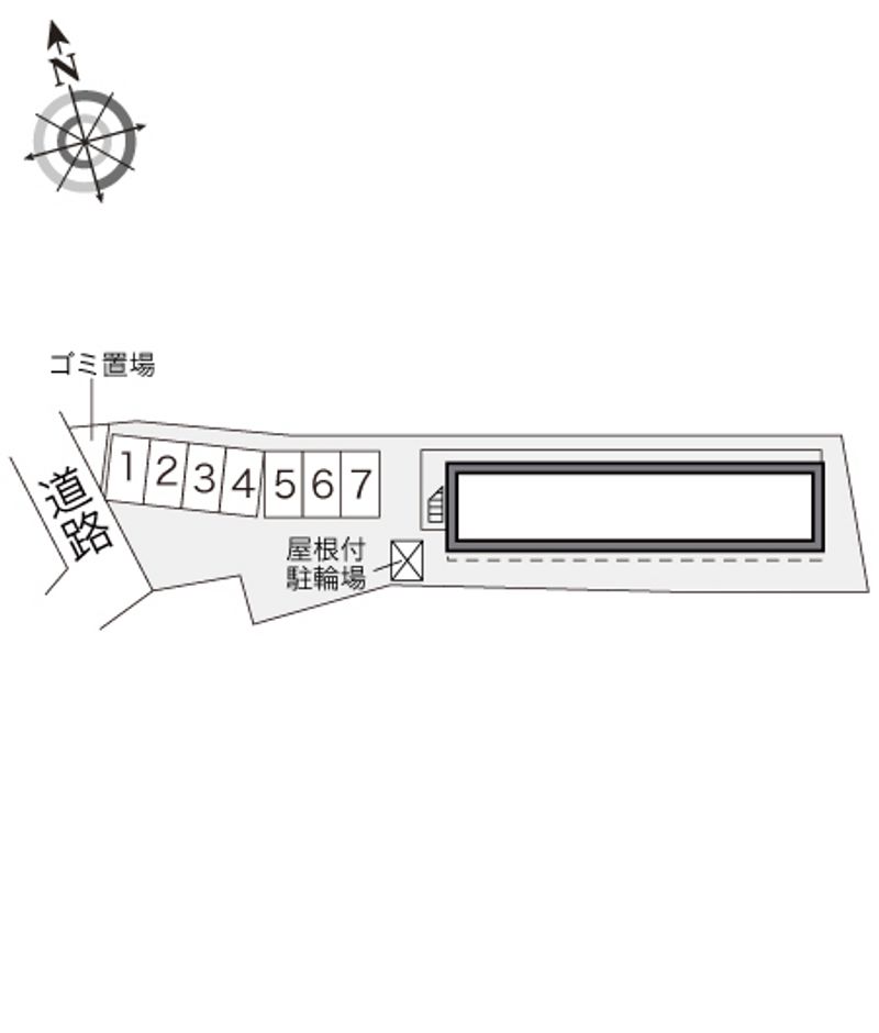 レオパレスウエストコート 配置図