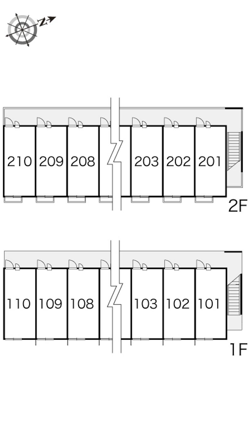 レオパレスラ　フォレスタ 間取り配置図
