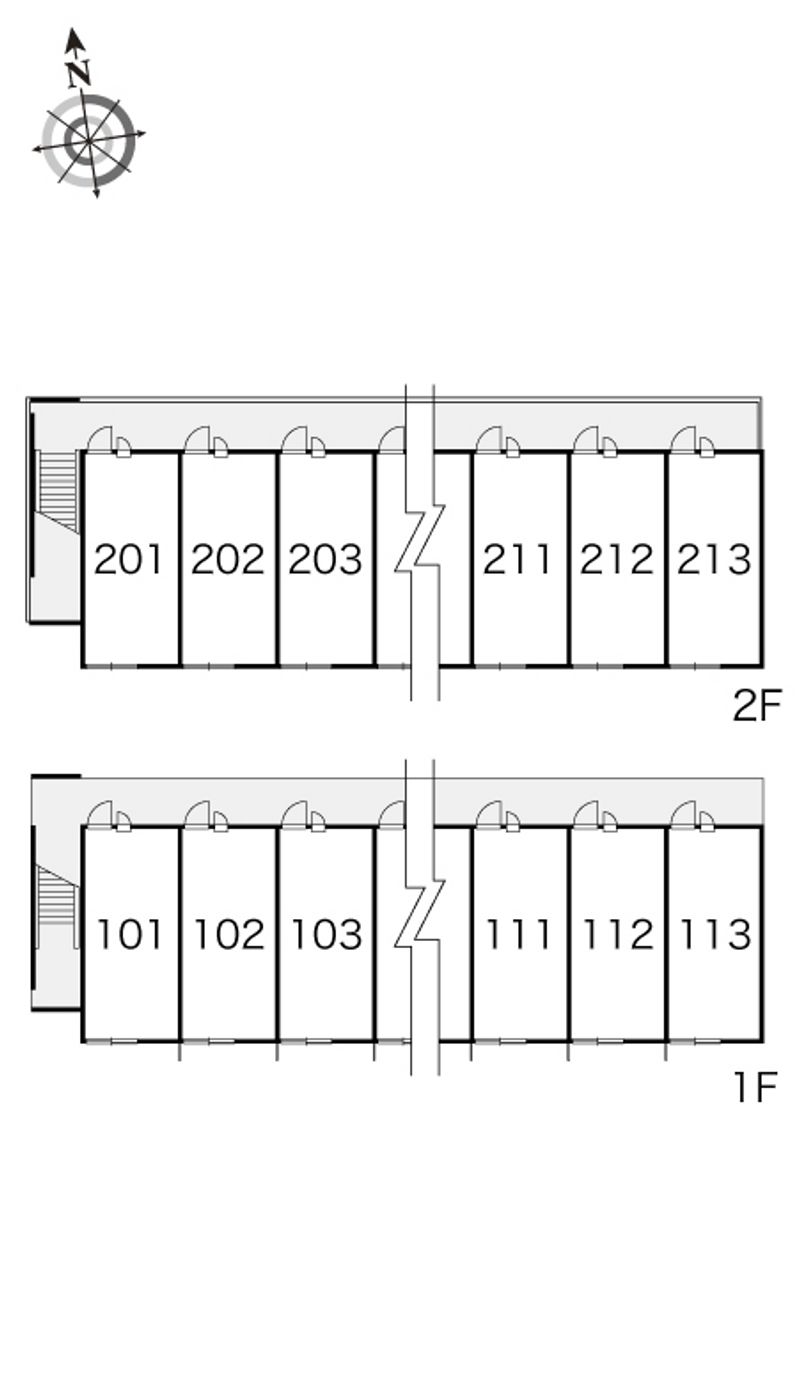 レオパレスＢＭ　Ⅰ 間取配置図