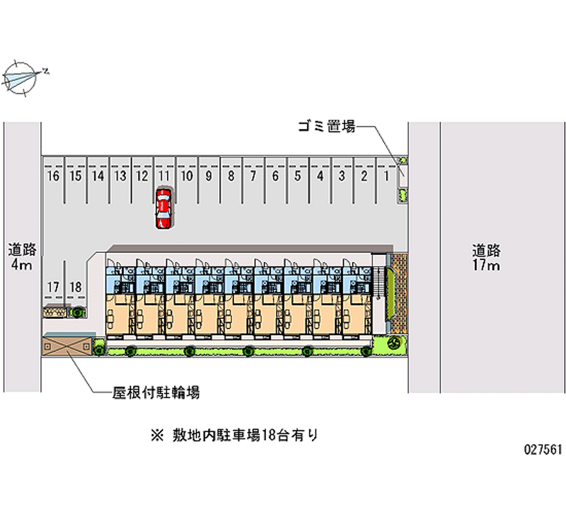 27561 bãi đậu xe hàng tháng