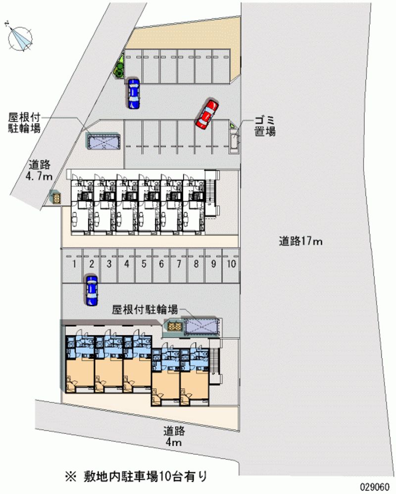 レオパレスシャトレー荒谷Ⅱ 月極駐車場