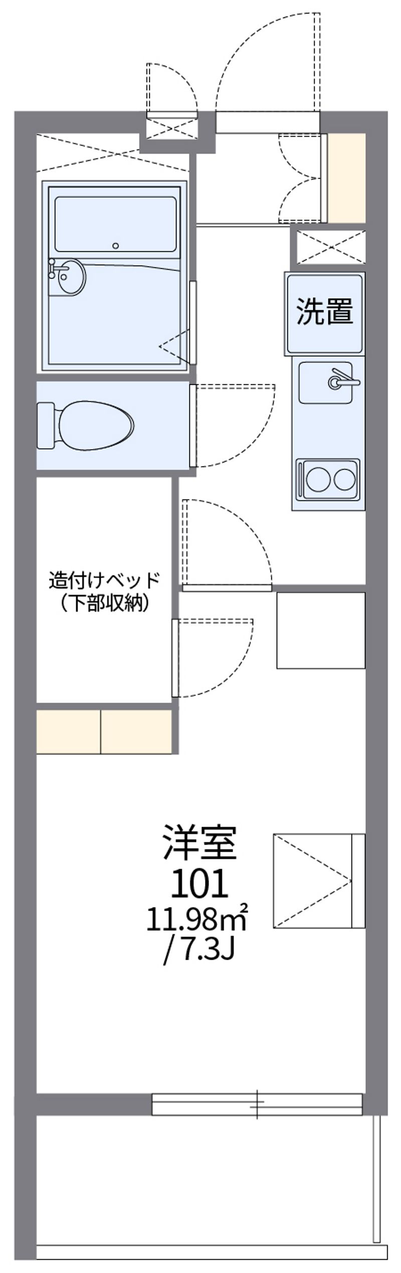 レオパレスＳＵＭＩＹＯＳＨＩ 間取図