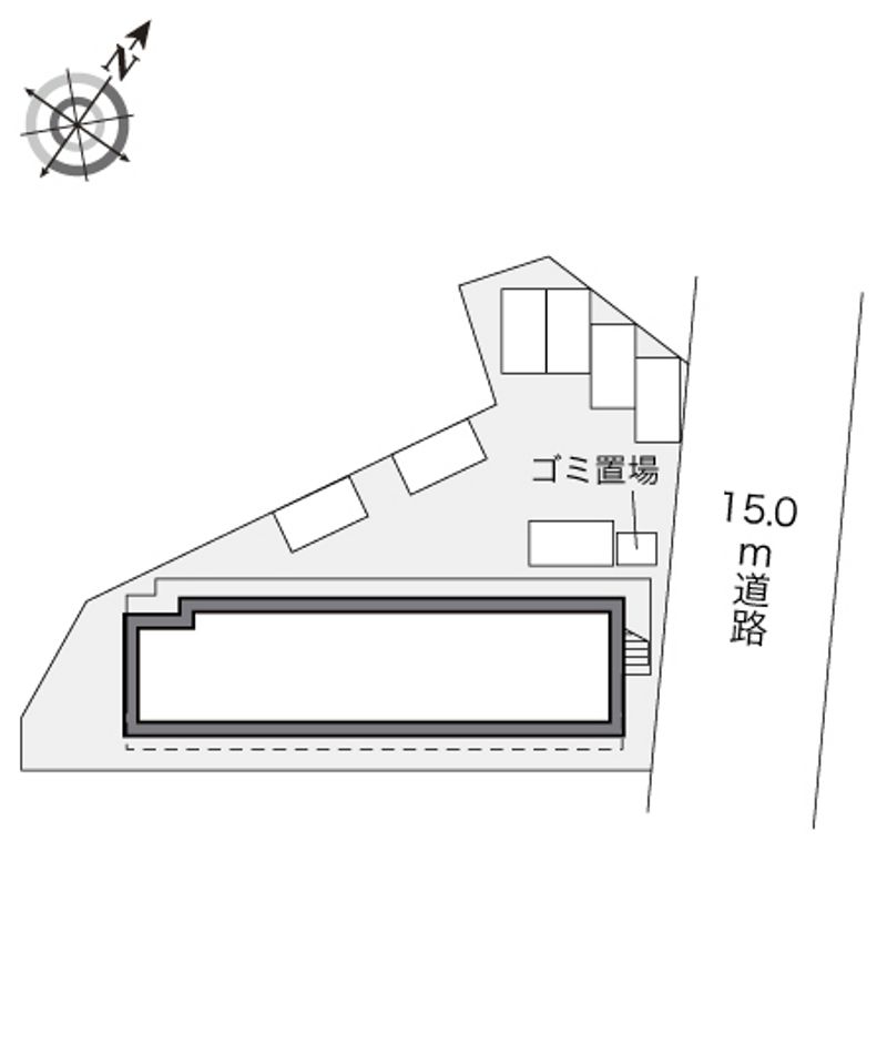 レオパレスアップヴィレッジ 配置図