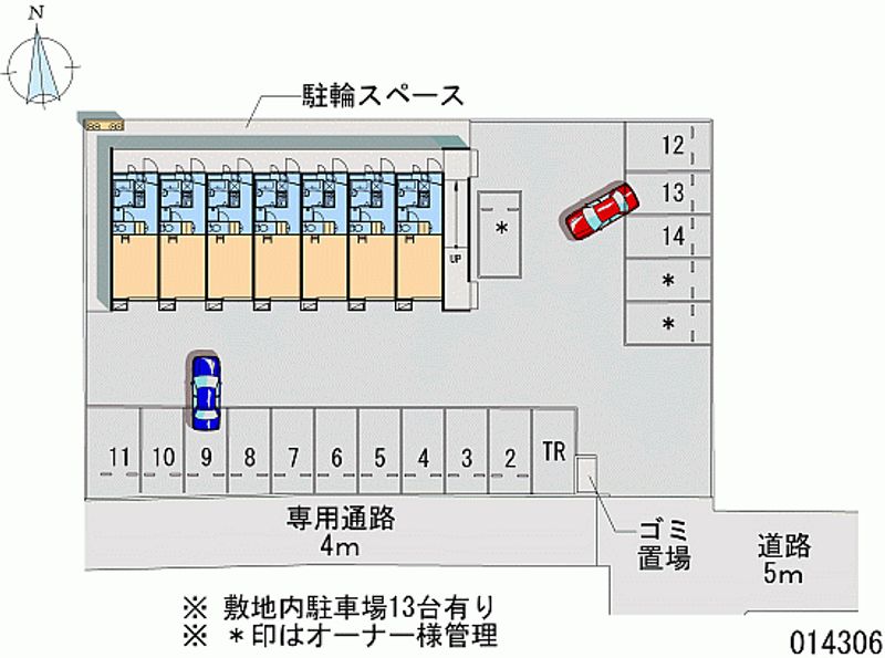 レオパレスサニーハイツ 区画図