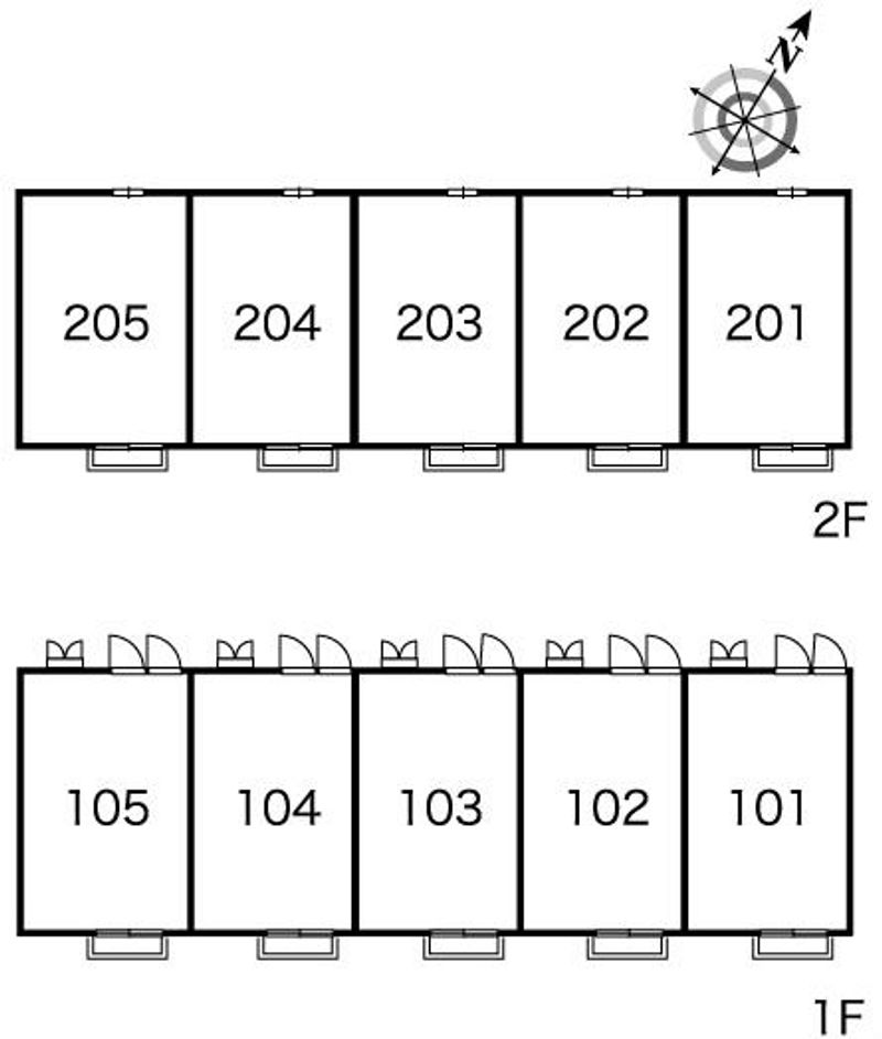 レオパレス山花 間取り配置図