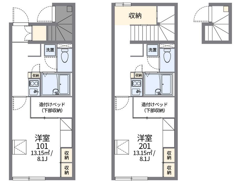 レオパレス旭２ 間取図