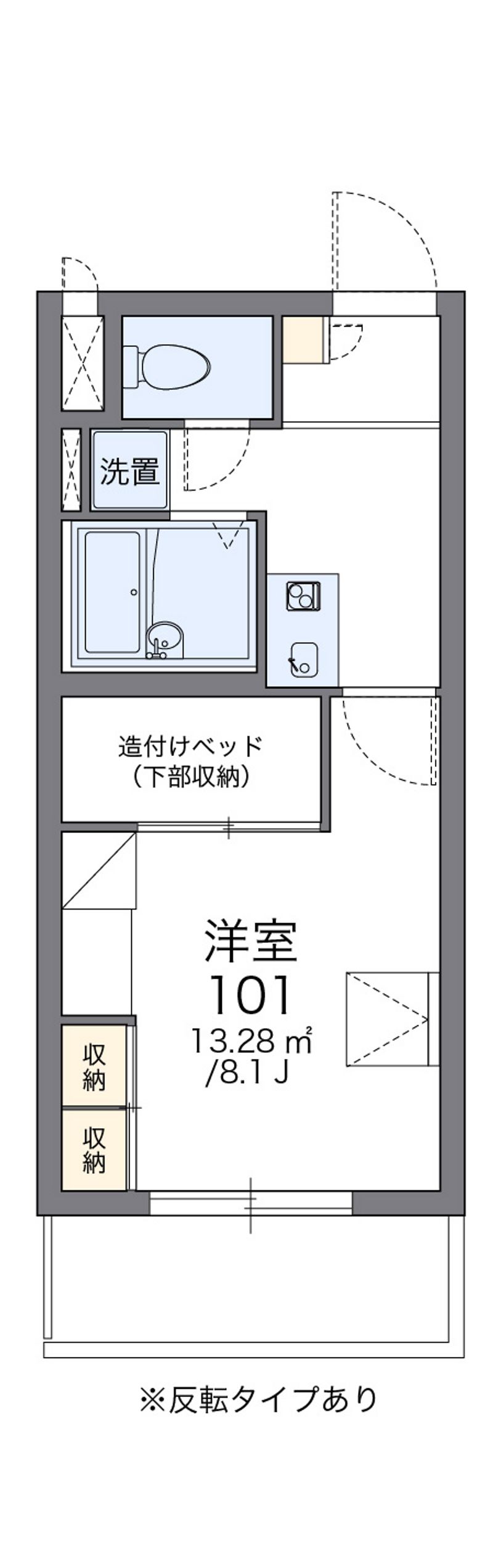 レオパレスＡＳ　６１ 間取図