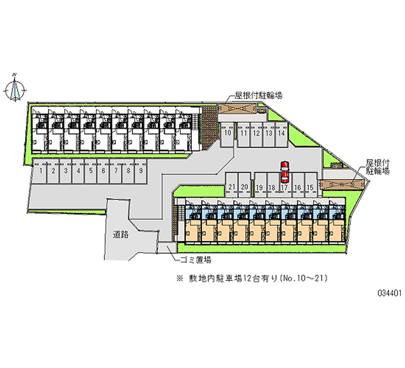 レオパレスジョイアスⅡ 月極駐車場