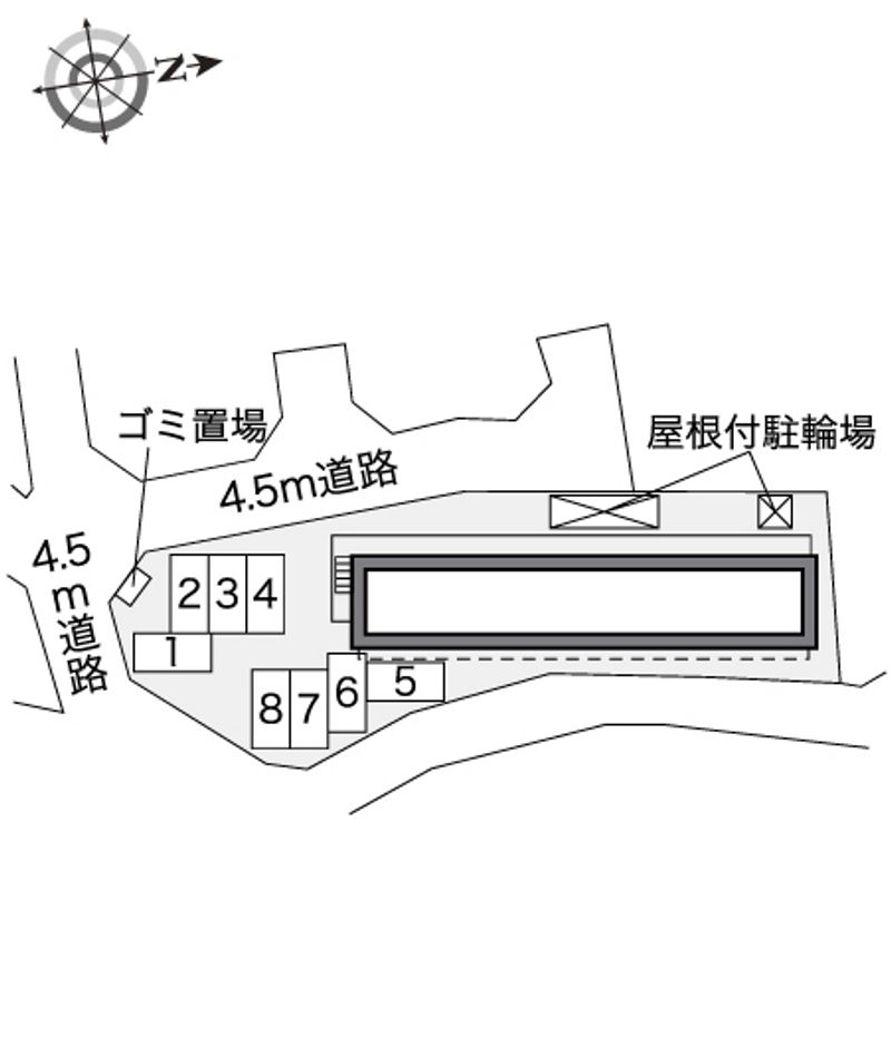 レオパレス美住 配置図