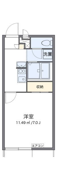 レオパレス白鳥 間取り図