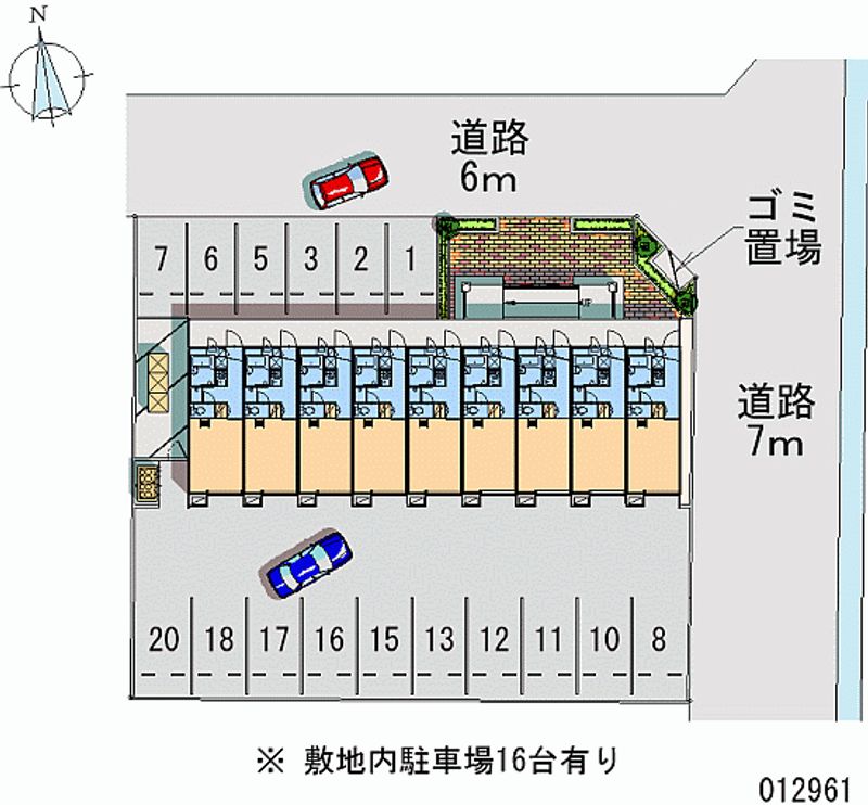 12961 Monthly parking lot