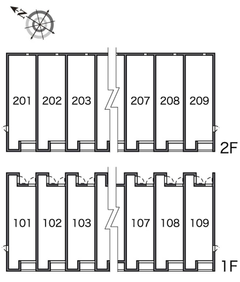 レオネクストステイシー 間取配置図