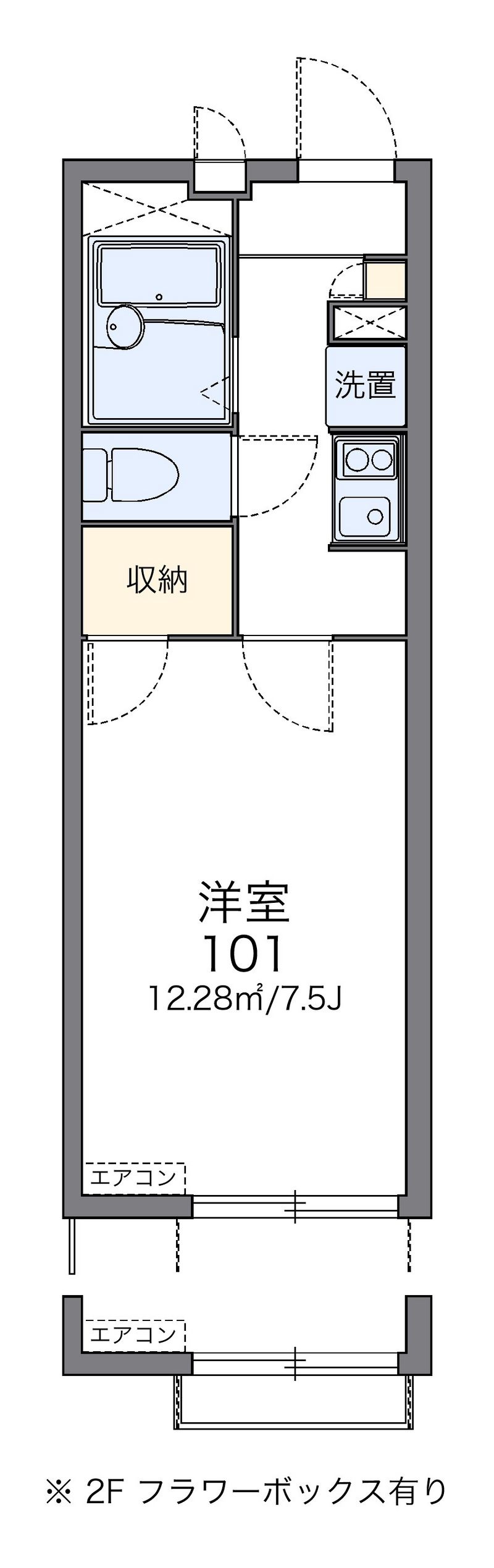 レオパレス都Ｂ 間取図