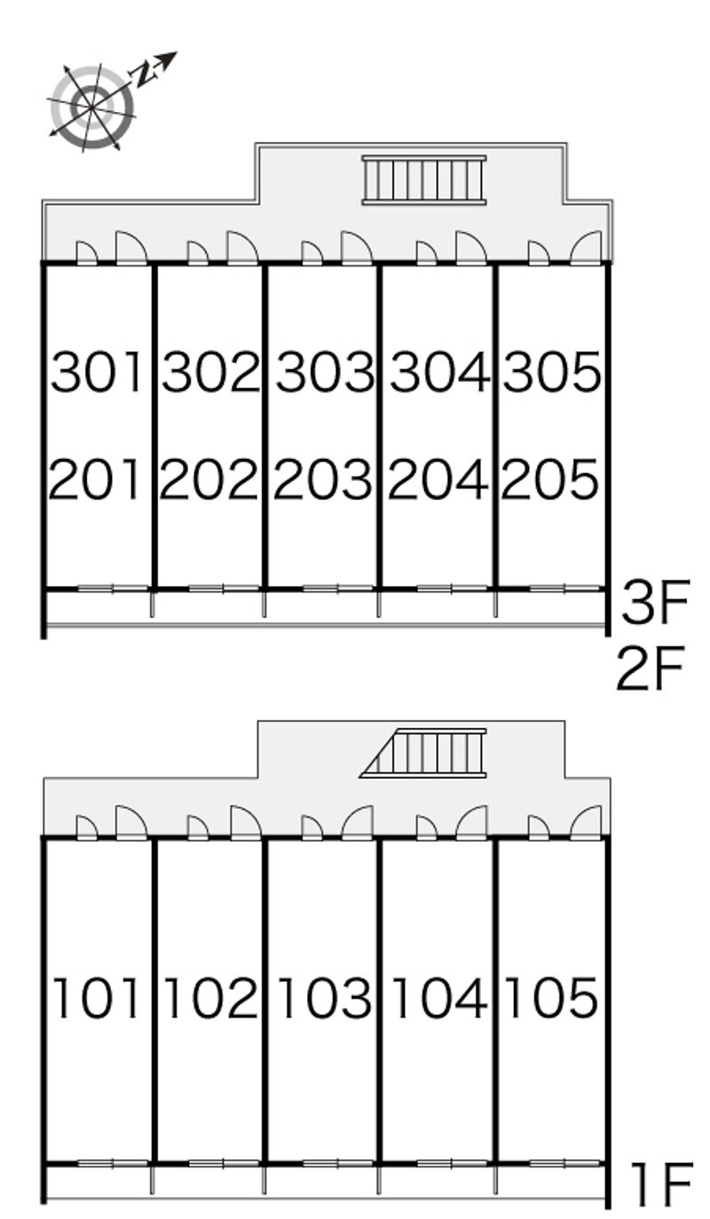 レオパレスＮＯＢＵコート 間取配置図
