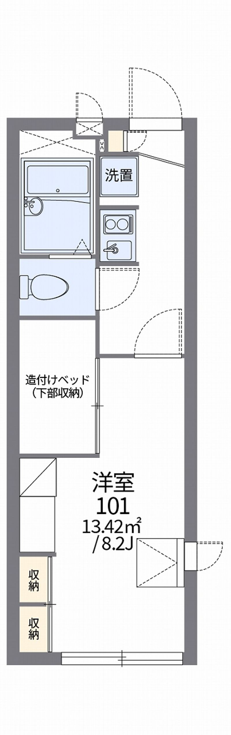 レオパレスＭａｅｄａ２　 間取図