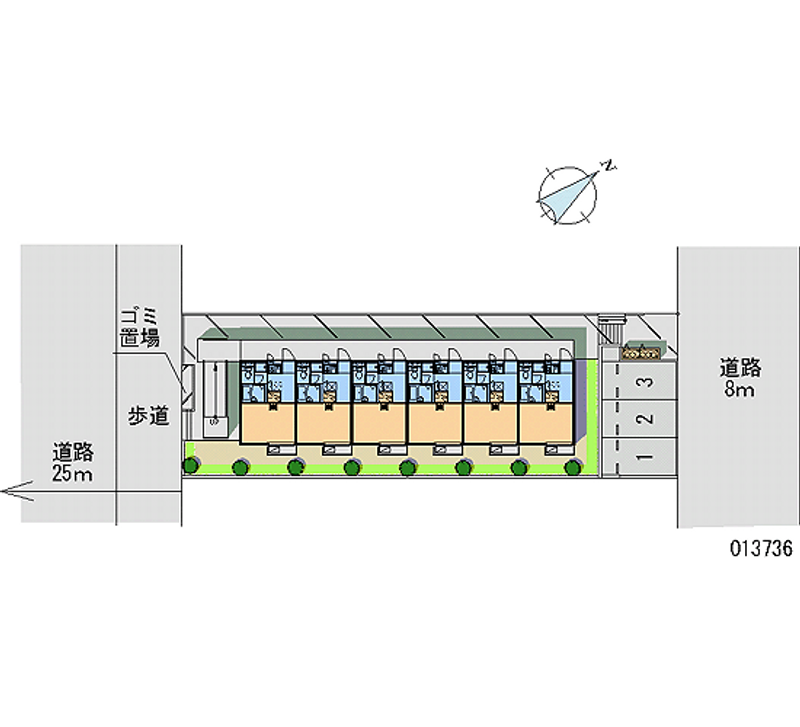レオパレスコスモスハイツ 区画図