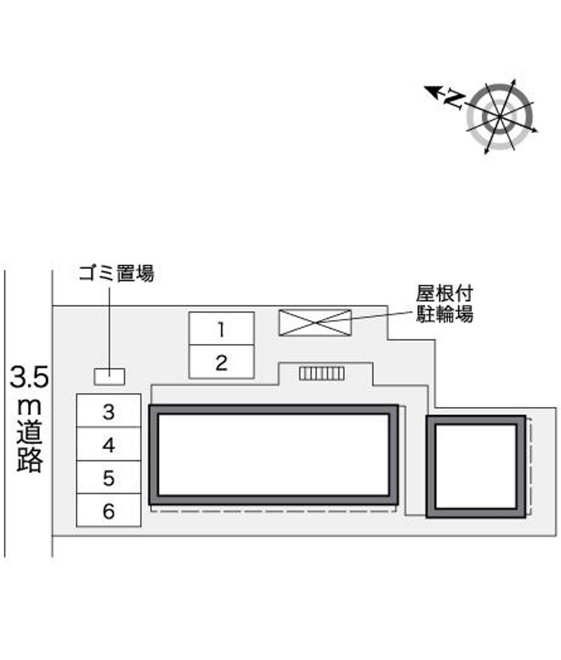 レオパレスヒロ 配置図