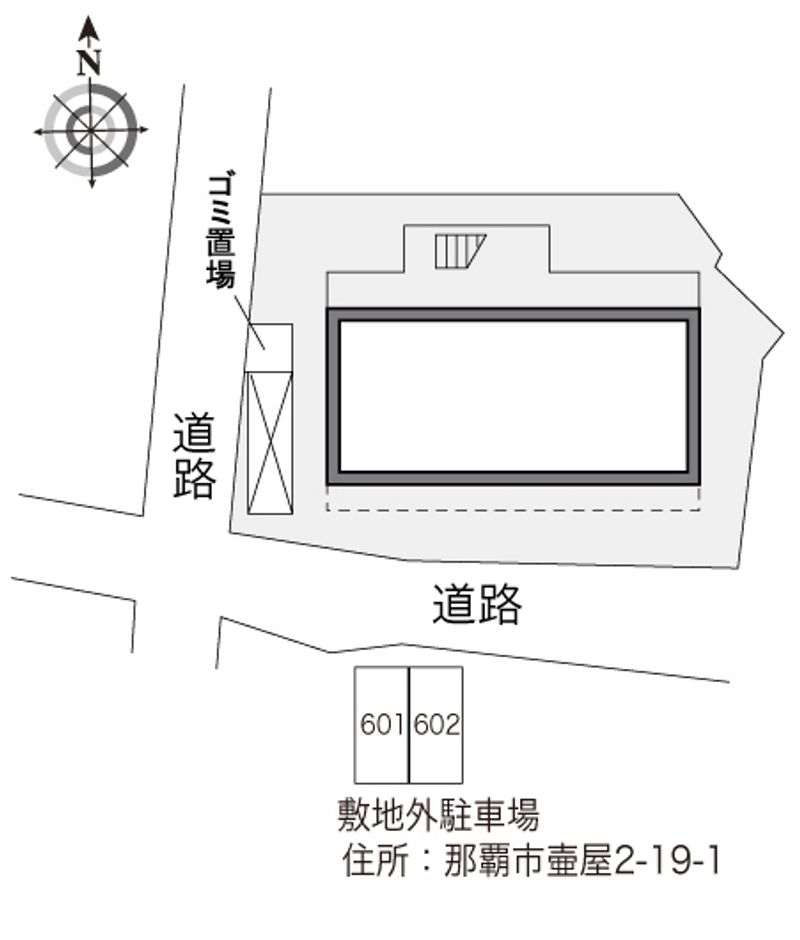 レオパレス壺屋 配置図