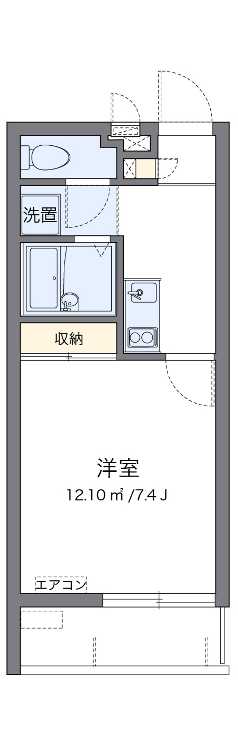 クレイノヴァンヴェール宇栄原 間取図