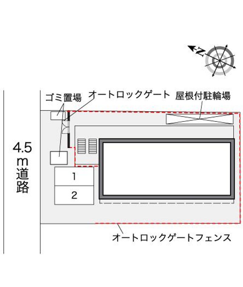レオパレスプリマベーラ 駐車場