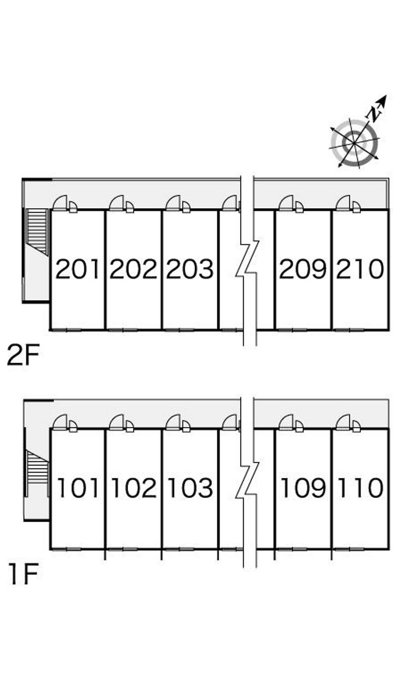 レオパレスルミエール 間取配置図